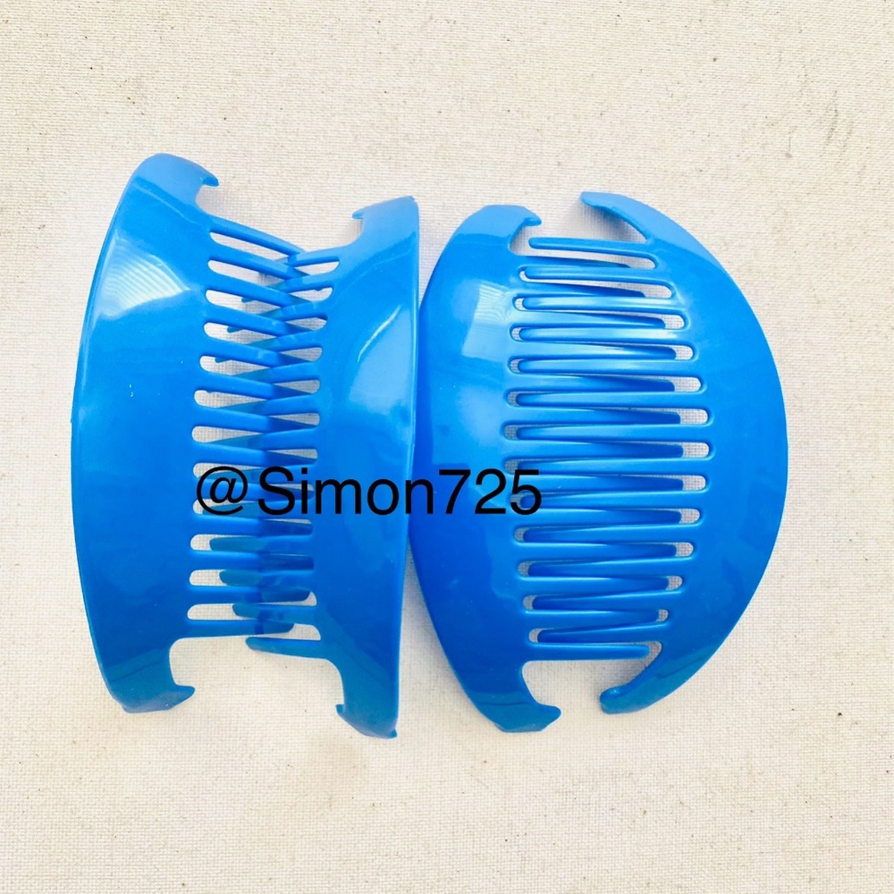 Vintage Banana Hair Comb Ponytail Holder side combs